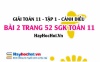 Giải bài 2 trang 52 Toán 11 tập 1 SGK Cánh Diều